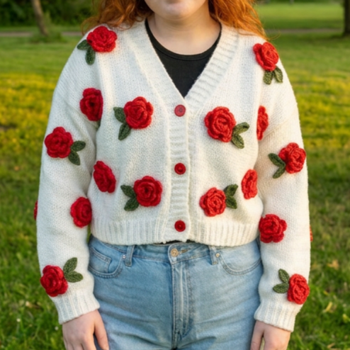 Loopaura - Rose Cardigan
